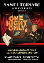 Sandi Toksvig One Night Only West End (Publicist) 